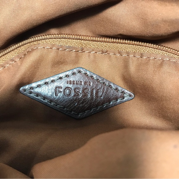 Fossil Leather Tote with Shoulder Strap - Picture 9 of 16